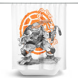 Nunchaku Sumi-e - Shower Curtain