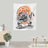 Nunchaku Sumi-e - Wall Tapestry
