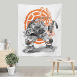Nunchaku Sumi-e - Wall Tapestry