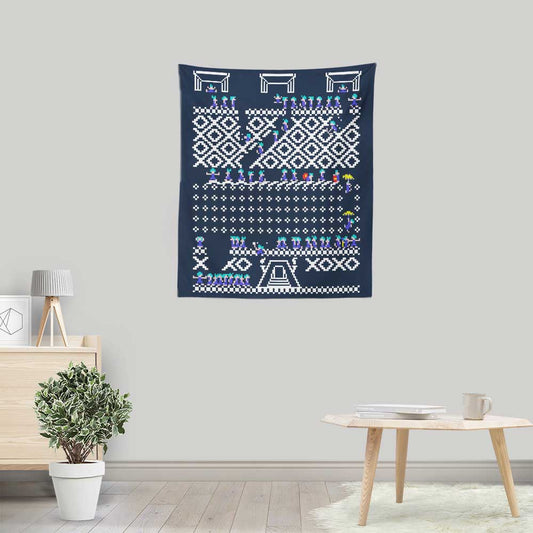 Oh No, It's Christmas - Wall Tapestry