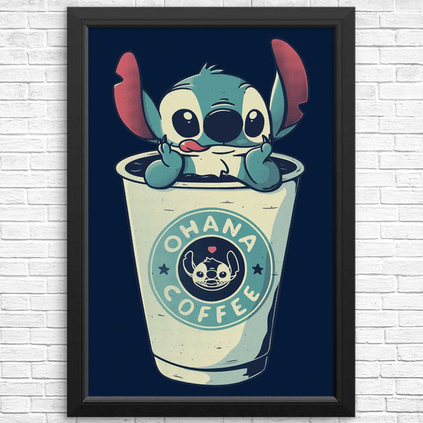 OHANA30ページです♡ Ohana-Coffee-Print-24x36-Black