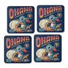 Ohana Pizzeria - Coasters