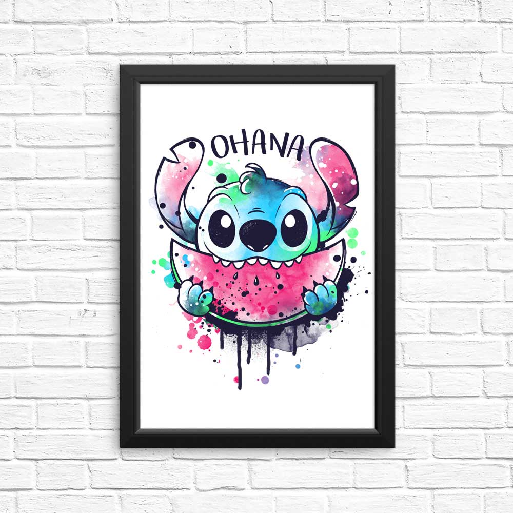 Ohana Watercolormelon - Posters & Prints