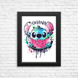 Ohana Watercolormelon - Posters & Prints
