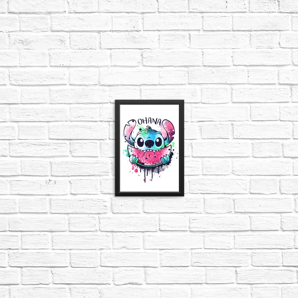 Ohana Watercolormelon - Posters & Prints