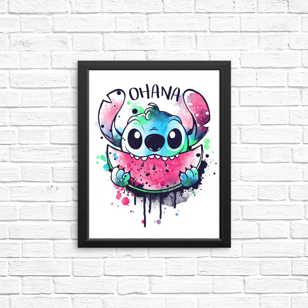 Ohana Watercolormelon - Posters & Prints