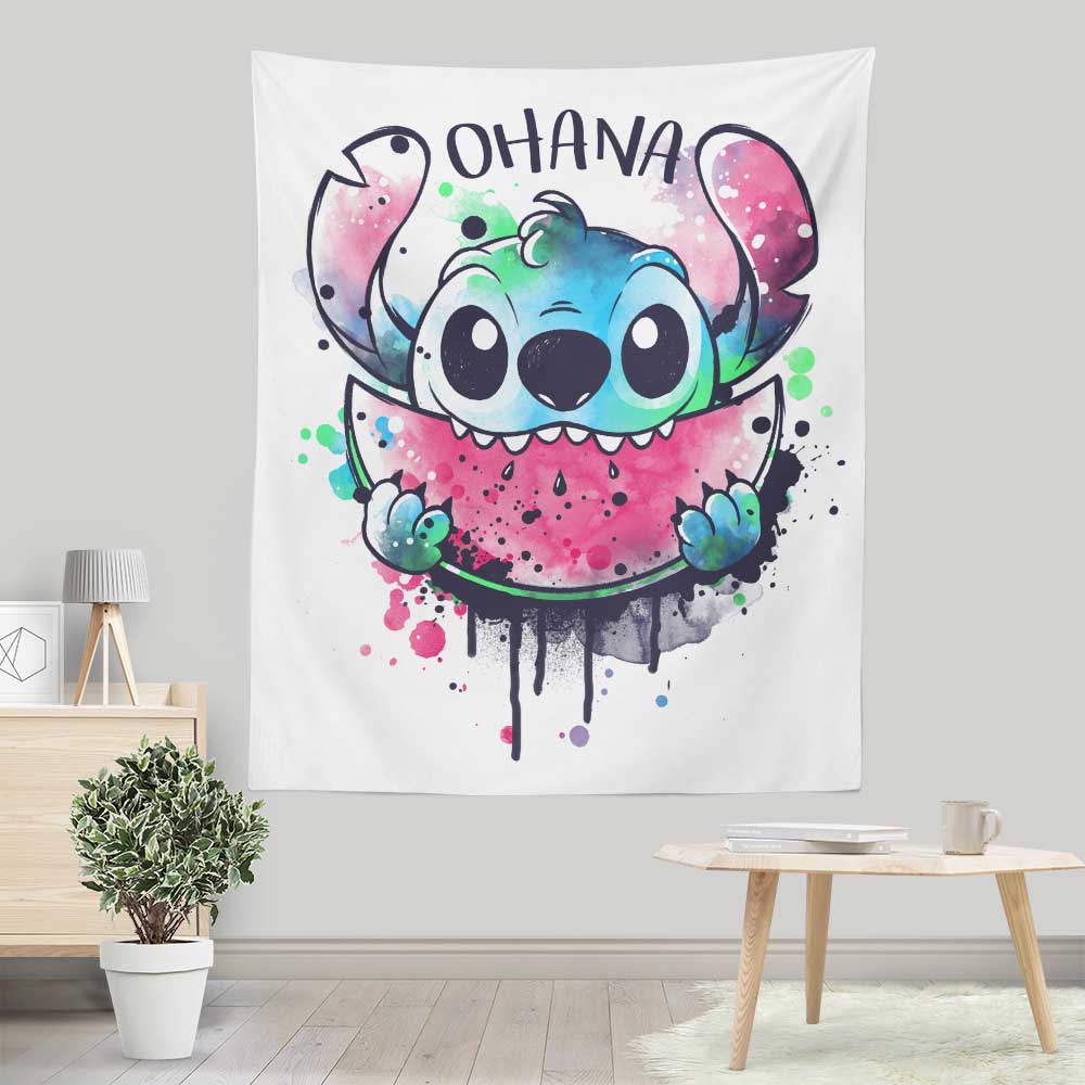 Ohana Watercolormelon - Wall Tapestry