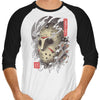 Oni 13 Mask - 3/4 Sleeve Raglan T-Shirt