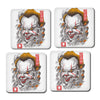 Oni Clown Mask - Coasters