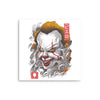Oni Clown Mask - Metal Print