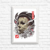 Oni Slasher Mask - Posters & Prints