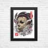 Oni Slasher Mask - Posters & Prints