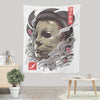 Oni Slasher Mask - Wall Tapestry