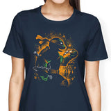 Orange Partying Ninja - Women's Apparel