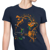Orange Partying Ninja - Women's Apparel
