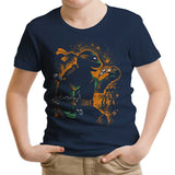Orange Partying Ninja - Youth Apparel