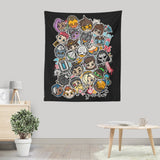 Overcute Heroes - Wall Tapestry