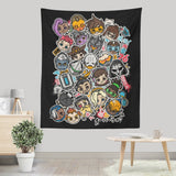 Overcute Heroes - Wall Tapestry