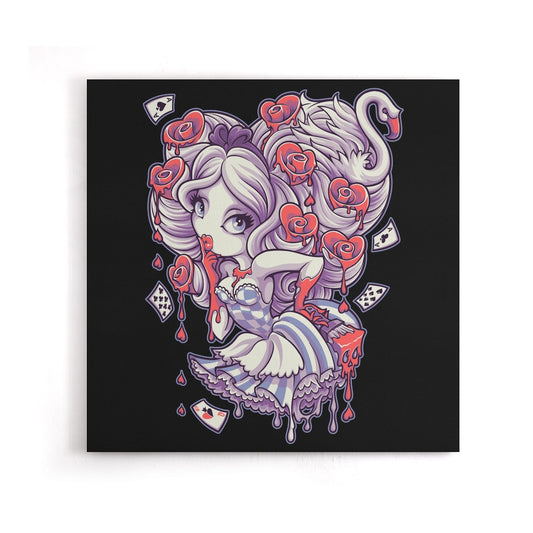 Painting the Roses Red - Canvas Print