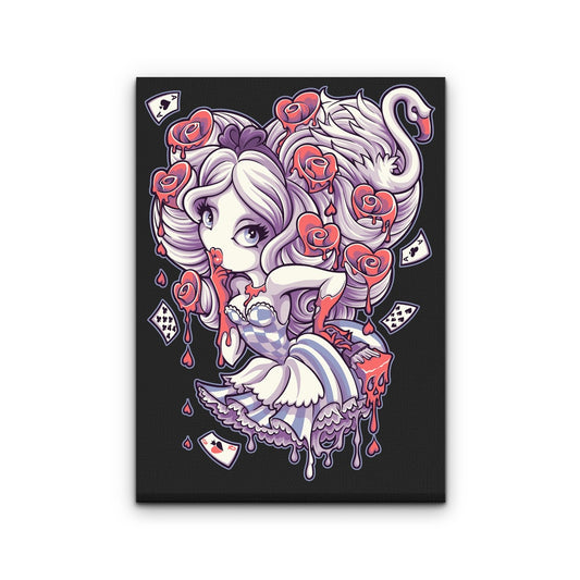 Painting the Roses Red - Canvas Print