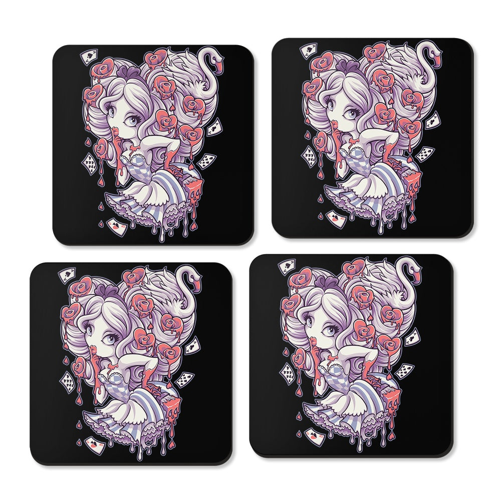 Painting the Roses Red - Coasters