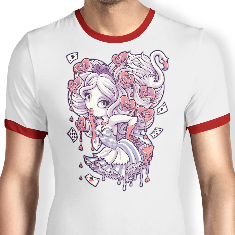 Painting the Roses Red - Ringer T-Shirt – Once Upon a Tee