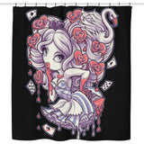 Painting the Roses Red - Shower Curtain