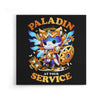 Paladin at Your Service - Canvas Print
