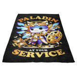 Paladin at Your Service - Fleece Blanket