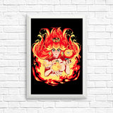 Peach Fire - Posters & Prints