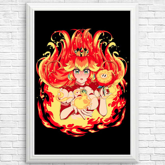 Peach Fire - Posters & Prints