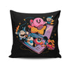 Pink Blob Game - Throw Pillow