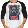 Pixel Ghost - 3/4 Sleeve Raglan T-Shirt