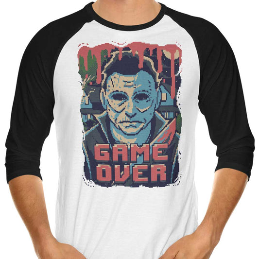 Pixel Halloween - 3/4 Sleeve Raglan T-Shirt