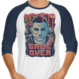 Pixel Halloween - 3/4 Sleeve Raglan T-Shirt