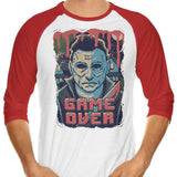 Pixel Halloween - 3/4 Sleeve Raglan T-Shirt