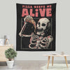 Pizza Keeps Me Alive - Wall Tapestry