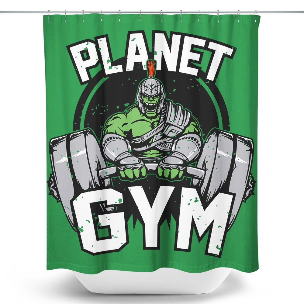 Planet Gym - Shower Curtain