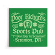 Poor Richards Pub - Canvas Print