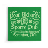 Poor Richards Pub - Canvas Print