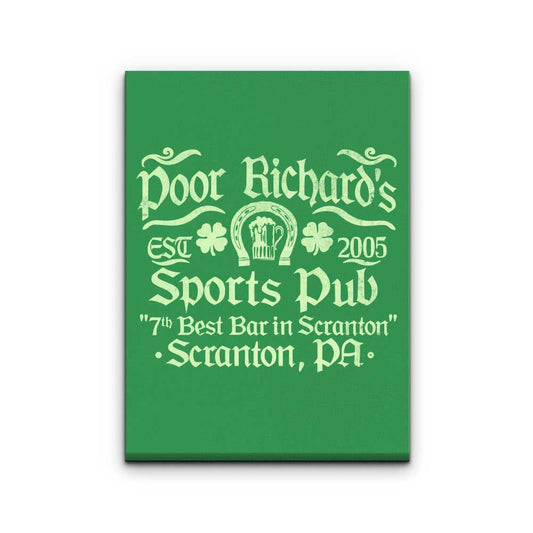 Poor Richards Pub - Canvas Print