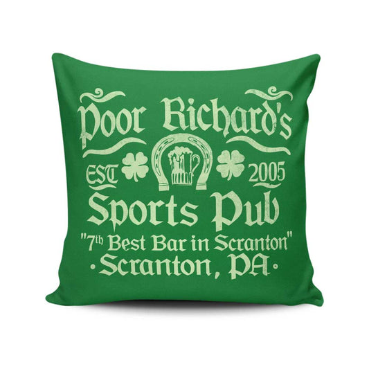 Poor Richards Pub - Throw Pillow