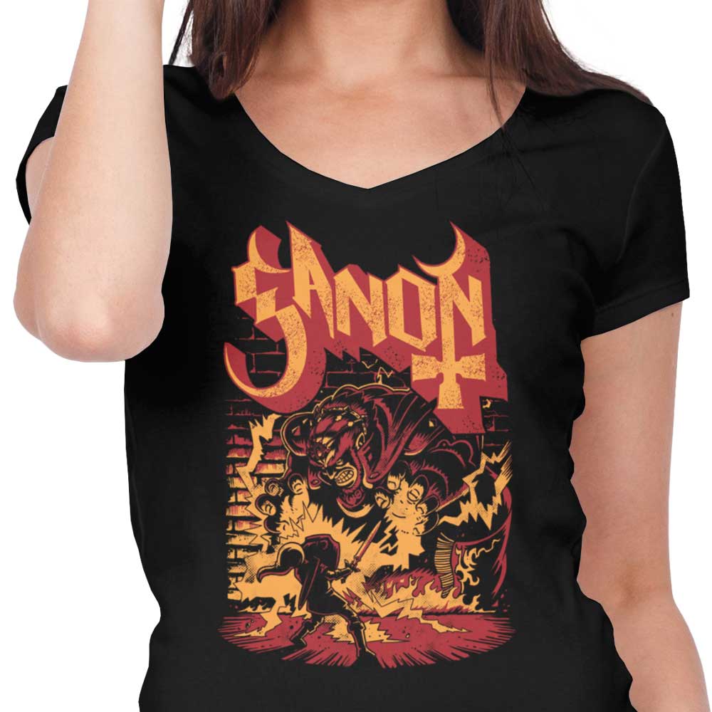 Power and Darkness - Women's V-Neck