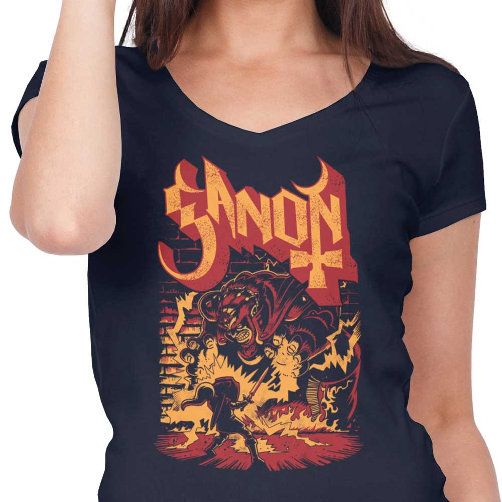 Power and Darkness - Women's V-Neck