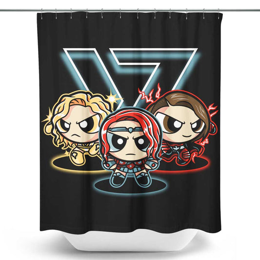 Power Supes Girls - Shower Curtain