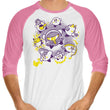 Power Ups - 3/4 Sleeve Raglan T-Shirt