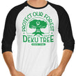 Protect Our Forest - 3/4 Sleeve Raglan T-Shirt