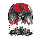 Pteranodan Rising Sumi-e - Fleece Blanket