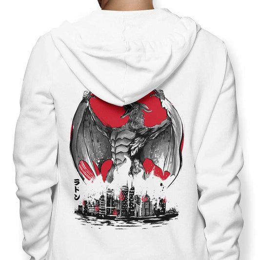 Pteranodan Rising Sumi-e - Hoodie