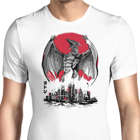 Pteranodan Rising Sumi-e - Men's Apparel